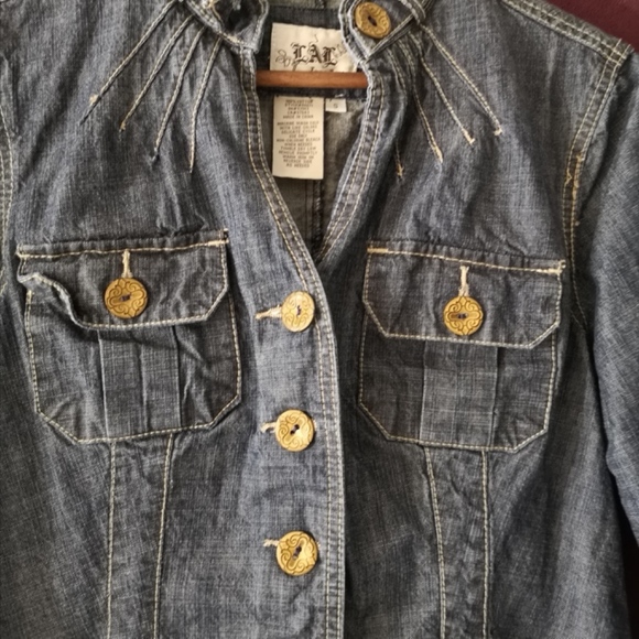 LIVE A LITTLE Jean Jacket, Size Small, NWOT - Picture 4 of 5
